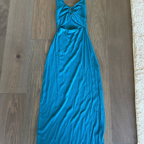 L*Space Teal Cutout Midi Dress - Picture 4 of 6